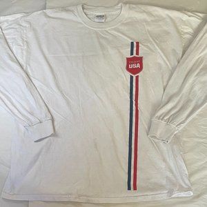 Team USA Olympics Shirt Men's XL Long Sleeve White
